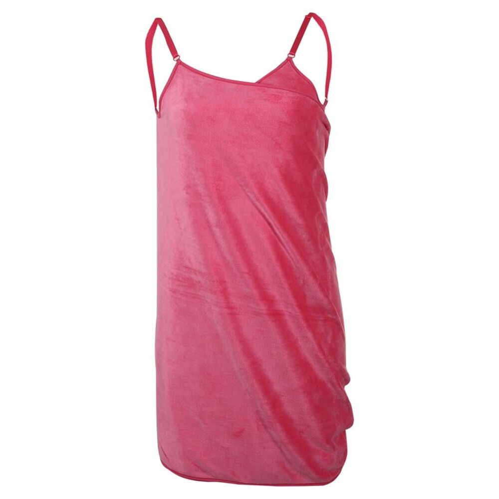 Bath Wrap Towel Women Shower Adjustable Shoulder Strap Rose Red